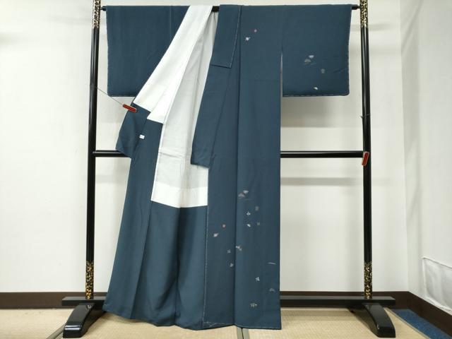 平和屋着物●訪問着　総刺繍　吹き寄せ松竹梅　金糸　正絹　逸品　未使用　CABE2754yc