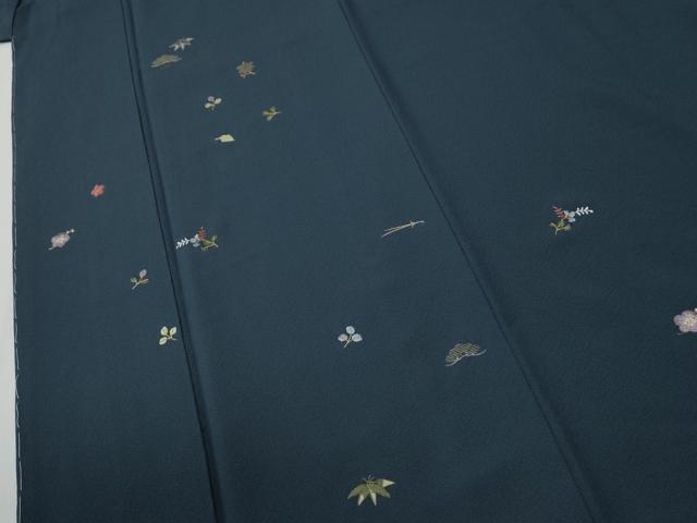 平和屋着物●訪問着　総刺繍　吹き寄せ松竹梅　金糸　正絹　逸品　未使用　CABE2754yc