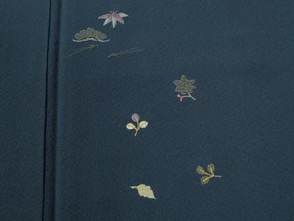 平和屋着物●訪問着　総刺繍　吹き寄せ松竹梅　金糸　正絹　逸品　未使用　CABE2754yc