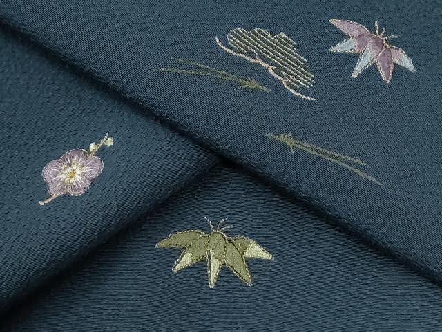 平和屋着物●訪問着　総刺繍　吹き寄せ松竹梅　金糸　正絹　逸品　未使用　CABE2754yc