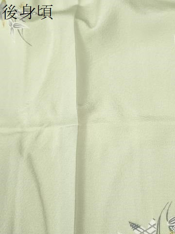 平和屋着物●上質な小紋　草花文　ロング丈　正絹　逸品　CABE2758yc