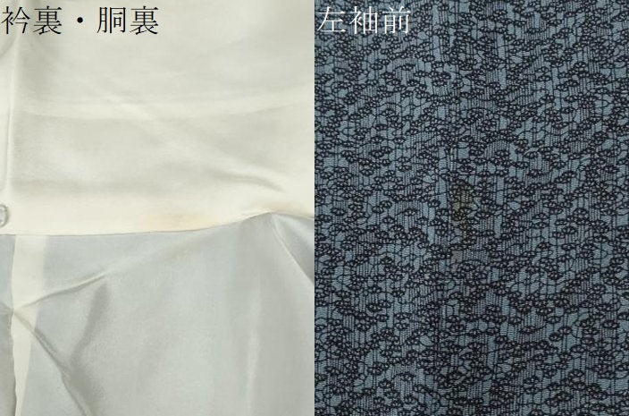 平和屋着物●人間国宝　南部芳松　突彫り　江戸小紋　松　鬼しぼ縮緬　正絹　逸品　CABE2759yc