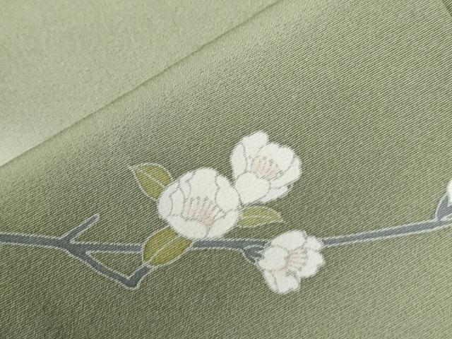 平和屋着物●訪問着　友禅　作家物　草花文　蛍暈し　正絹　逸品　CABE2760yc