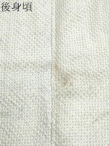 平和屋着物●訪問着　総絞り　駒刺繍　流水更紗草花文　暈し染め　金彩　正絹　逸品　未使用　CABE2761yc