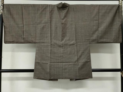 平和屋着物●男性　本場大島紬　アンサンブル　泥染め　160亀甲　総詰め　押田兼徳作　証紙付き　正絹　逸品　CABE2767yc