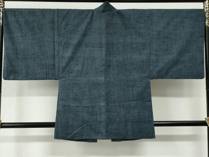 平和屋着物●男性　紬　アンサンブル　霞文　正絹　逸品　CABE2769yc