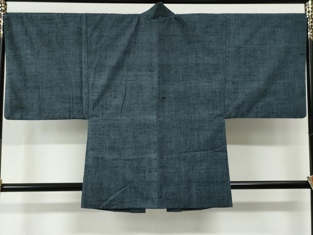 平和屋着物●男性　紬　アンサンブル　霞文　正絹　逸品　CABE2769yc
