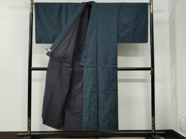 平和屋着物●男性　紬　アンサンブル　120亀甲　総詰め　正絹　逸品　未使用　CABE2770yc