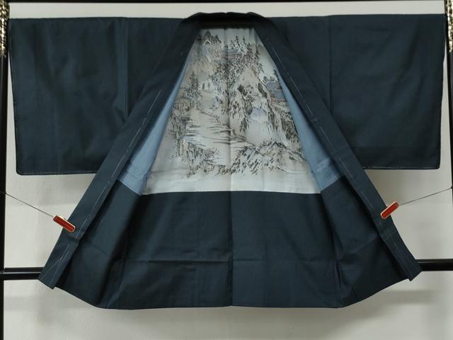 平和屋着物●男性　紬　アンサンブル　120亀甲　総詰め　正絹　逸品　未使用　CABE2770yc