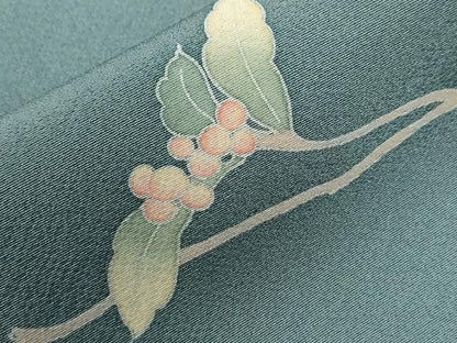 平和屋着物●訪問着　友禅　南天文　正絹　逸品　CABE2771yc