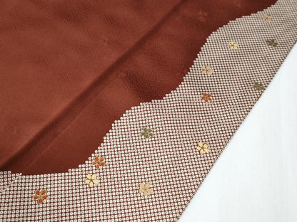 平和屋着物●訪問着　駒刺繍　花筏文　金彩　ロング丈　正絹　逸品　CABE2786yc