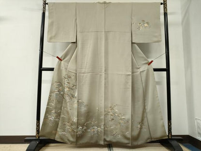 平和屋着物●訪問着　浜松飛鳥舟吉祥文　暈し染め　金彩　正絹　逸品　CABE2794yc