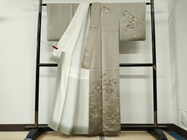 平和屋着物●訪問着　浜松飛鳥舟吉祥文　暈し染め　金彩　正絹　逸品　CABE2794yc