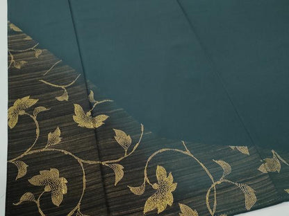 平和屋着物●中国三大刺繍　相良刺繍　訪問着　更紗花唐草文　金彩　鈴乃屋扱い　正絹　逸品　CABE2795yc