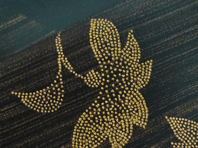 平和屋着物●中国三大刺繍　相良刺繍　訪問着　更紗花唐草文　金彩　鈴乃屋扱い　正絹　逸品　CABE2795yc