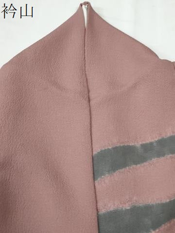 平和屋着物●訪問着　刺繍　堅牢草木染　吉祥花文　金彩　反端付き　正絹　逸品　CABE2822yc