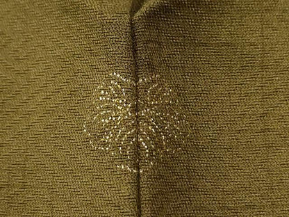 平和屋着物●訪問着　刺繍　松皮菱網目草花文　暈し染め　金彩　正絹　逸品　CABE2825yc