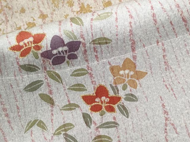 平和屋着物●訪問着　駒刺繍　雲取り吉祥草花文　金彩　正絹　逸品　CABE2830yc