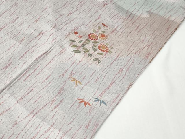平和屋着物●訪問着　駒刺繍　雲取り吉祥草花文　金彩　正絹　逸品　CABE2830yc