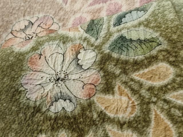 平和屋着物●訪問着　辻が花　絞り　暈し染め　正絹　逸品　CABE2843yc 平和屋着物▽訪問着 単衣 絞り 辻が花 正絹 逸品 DAAU6374sfの通販はau