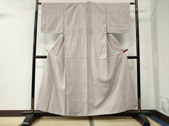 平和屋着物●結城紬　色無地　灰桜色　正絹　逸品　未使用　CABE2844yc 平和屋着物○結城紬 色無地 灰桜色 正絹 逸品 未使用 CABE2844yc