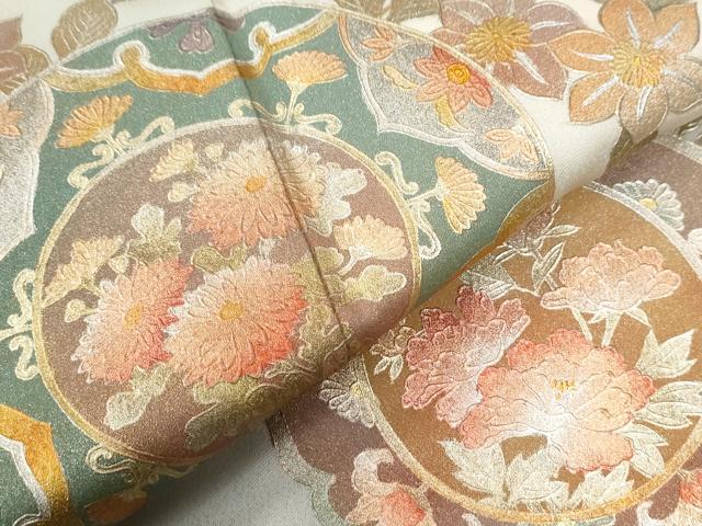 平和屋着物●金彩友禅　卓越技能者・名工・和田光正　訪問着　吉祥草花文　暈し染め　金彩　ロング丈　正絹　逸品　CABE2853yc