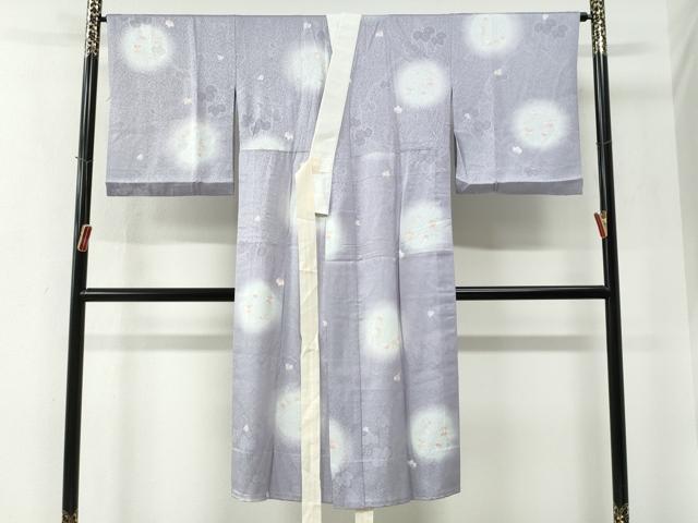平和屋着物●長襦袢　無双仕立て　南天蔦の葉地紋　蛍暈し　やまと誂製　正絹　逸品　CABE2870yc