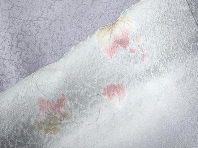 平和屋着物○長襦袢 無双仕立て 南天蔦の葉地紋 蛍暈し やまと