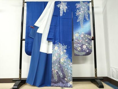 平和屋着物●豪華振袖　辻が花　絞り　暈し染め　正絹　逸品　CABE2875yc