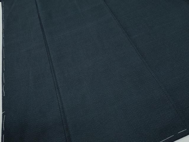 平和屋着物●男性　本塩沢　やまだ織　蚊絣　証紙付き　正絹　逸品　未使用　CABE2881yc