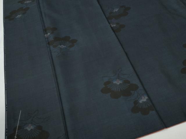 平和屋着物●都喜ヱ門　本場大島紬　9マルキ　泥染め　美の誇り　藤絹織物謹製　証紙付き　正絹　逸品　未使用　CABE2882yc