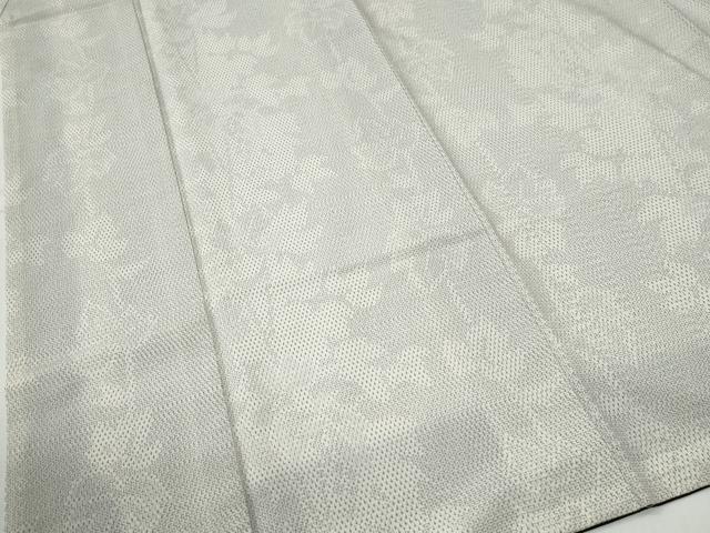 平和屋着物●本塩沢　110亀甲　枝葉文　正絹　逸品　未使用　CABE2885yc