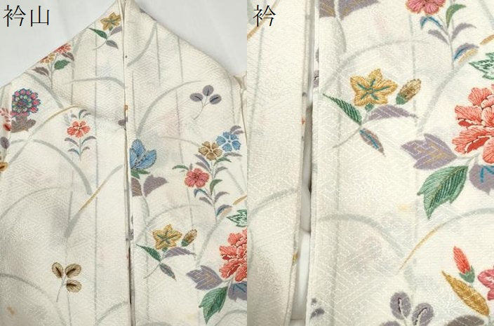 平和屋着物●訪問着　牡丹草花文　暈し染め　金彩　正絹　逸品　CABE2888yc 平和屋着物○訪問着 牡丹草花文 暈し染め 金彩 正絹 逸品 CABE2888yc