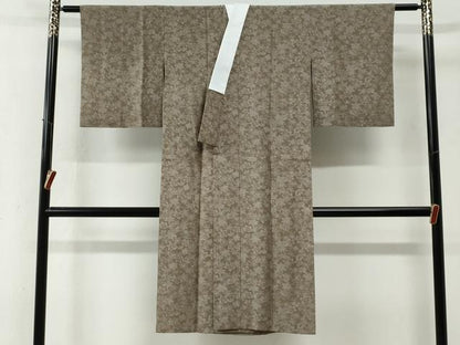 平和屋着物●長襦袢　無双仕立て　楓舞花文　正絹　逸品　CABE2904yc