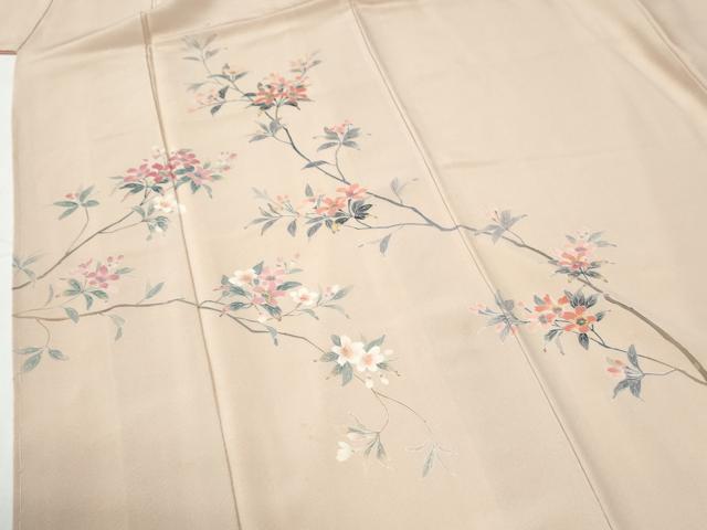 平和屋着物●訪問着　友禅　作家物　枝花文　正絹　逸品　未使用　CABE2907yc