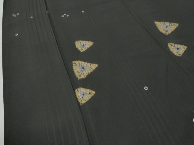 平和屋着物●上質な小紋　作家物　絞り　吉祥文　ロング丈　正絹　逸品　CABE2908yc