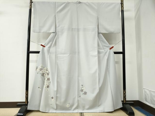 平和屋着物●訪問着　駒刺繍　舞桜文　金彩　正絹　逸品　CABE2916yc