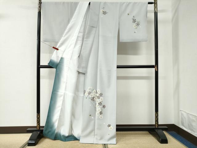 平和屋着物●訪問着　駒刺繍　舞桜文　金彩　正絹　逸品　CABE2916yc