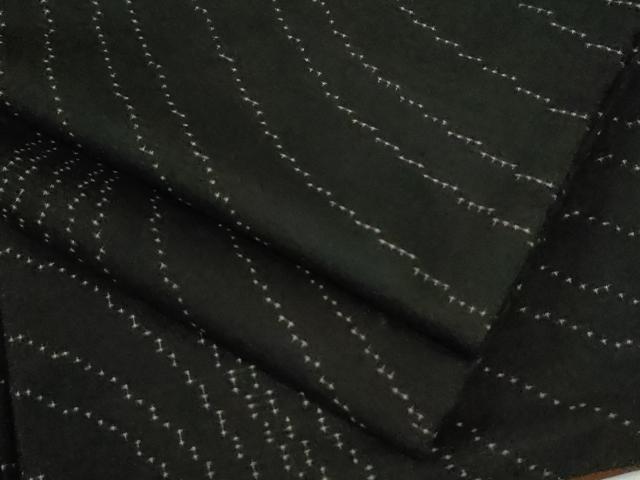 平和屋着物●本場大島紬　9マルキ　よろけ縞　正絹　逸品　CABE2917yc