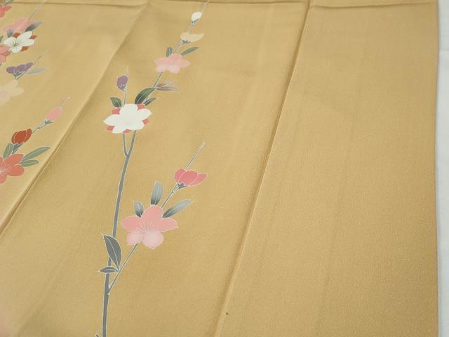 平和屋着物●訪問着　芝草枝花文　暈し染め　金彩　正絹　逸品　CABE2919yc