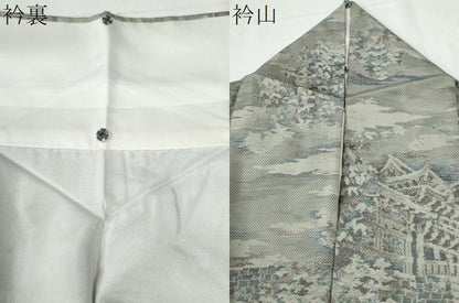 平和屋着物●都喜ヱ門　本場大島紬　7マルキ　総絣　樹林風景文　藤絹織物謹製　正絹　逸品　CABE2920yc