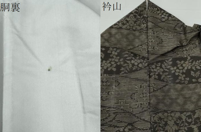 平和屋着物●本場大島紬　吉祥草花文　やまと誂製　正絹　逸品　CABE2921yc