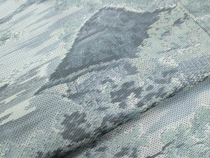 平和屋着物●都喜ヱ門　本場大島紬　白大島　7マルキ　総絣　遠山霞草木文　藤絹織物謹製　正絹　逸品　CABE2925yc