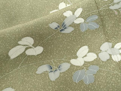 平和屋着物●訪問着　友禅　枝花文　暈し染め　正絹　逸品　CABE2931yc