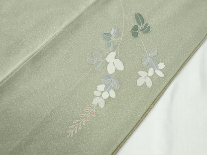 平和屋着物●訪問着　友禅　枝花文　暈し染め　正絹　逸品　CABE2931yc