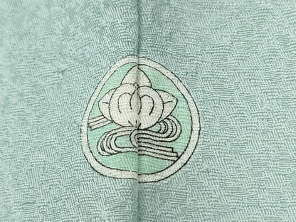 平和屋着物●上質な色無地　秘色色　正絹　逸品　CABE2933yc