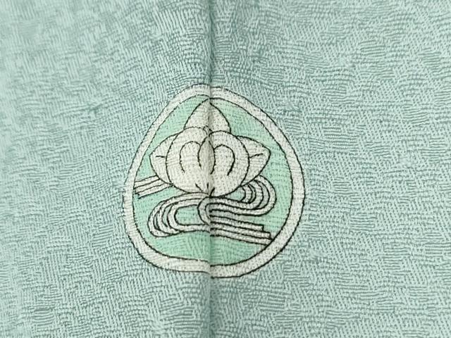 平和屋着物●上質な色無地　秘色色　正絹　逸品　CABE2933yc