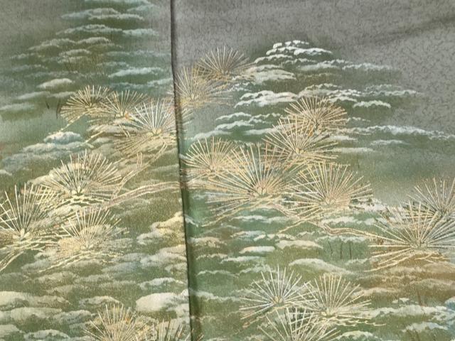 平和屋着物●豪華色留袖　作家物　松葉文　暈し染め　金彩　正絹　逸品　CABE2936yc
