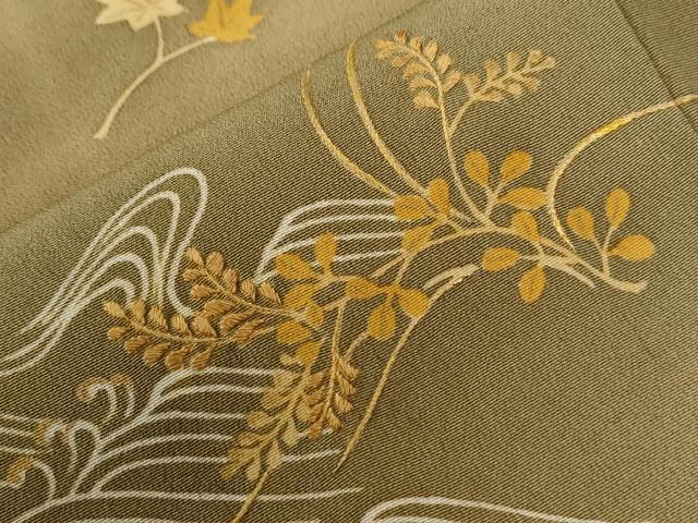 平和屋着物●豪華色留袖　刺繍　竜田川草花文　暈し染め　松坂屋扱い　正絹　逸品　CABE2939yc
