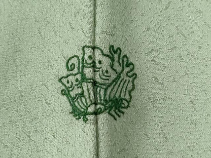 平和屋着物●訪問着　駒刺繍　牡丹花文　暈し染め　金彩　正絹　逸品　CABE2943yc